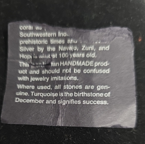 Sterling Silver Navajo Cuff Bracelet & Ring Set Signed Azurite Stones - Picture 12 of 16